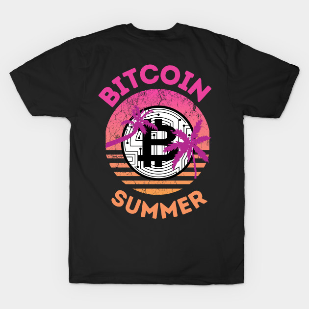 Bitcoin Summer Retro Sunset by RedSparkle 